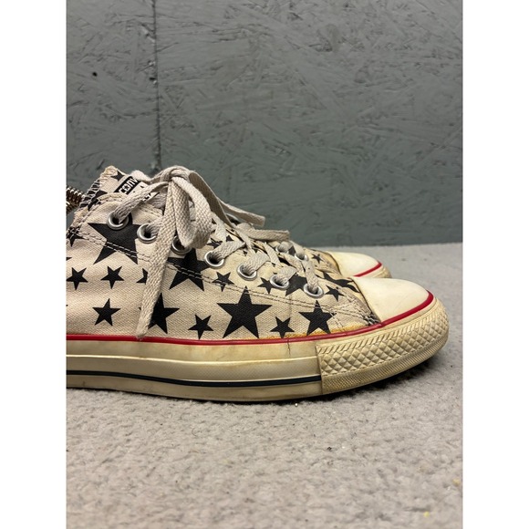 Converse Chuck Taylor All Star Low Top Sneakers Men's 9 Star Print Canvas Shoes - Picture 3 of 16